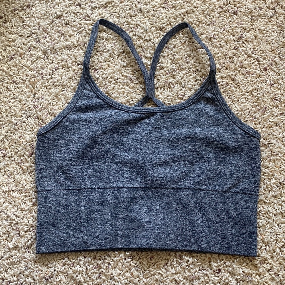 Cropped workout top